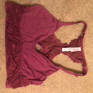 Maroon PINK Bralette
